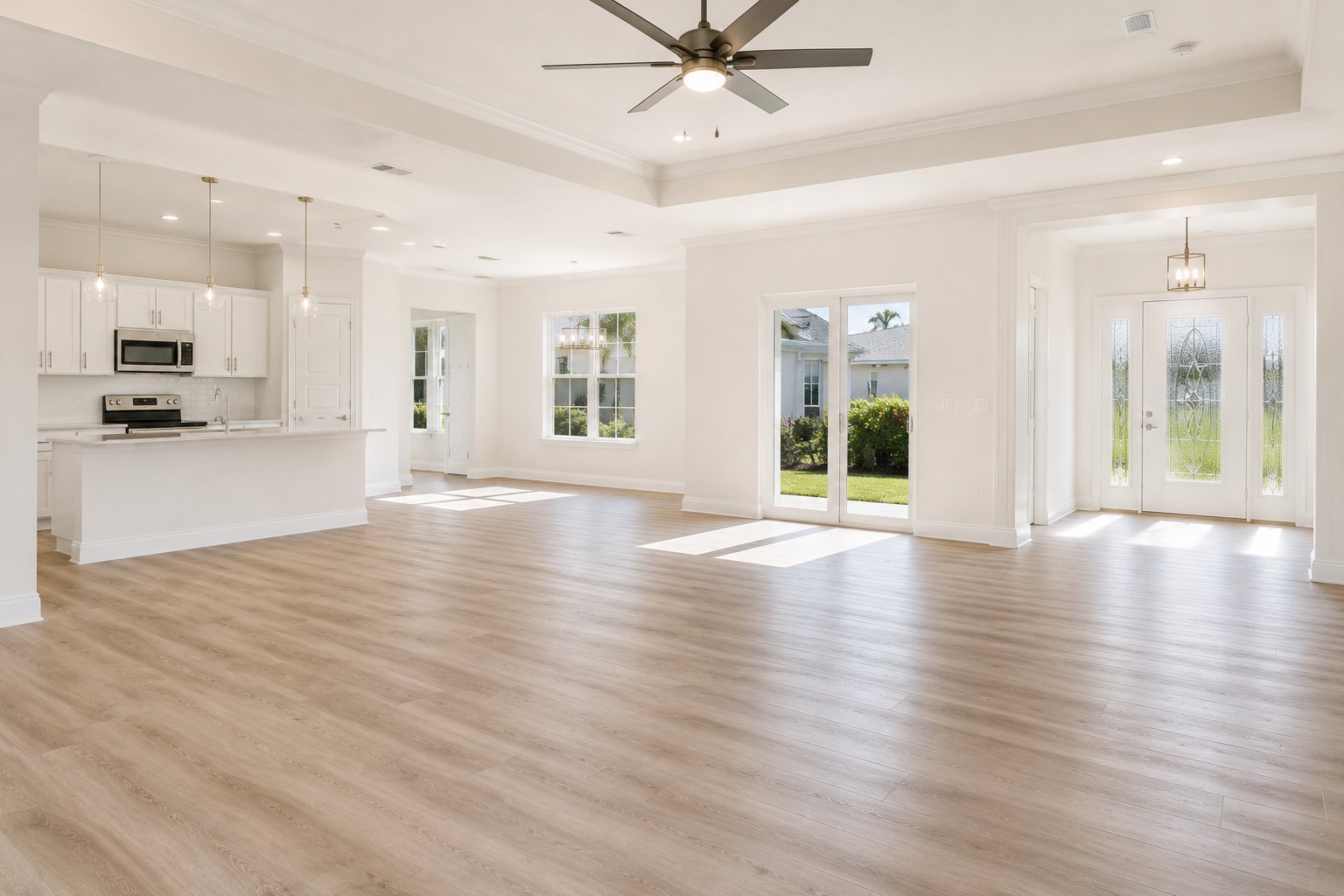 A brand-new Florida home, move-in ready after post-construction cleaning